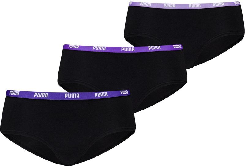 Puma - 3-Pack - Hipsters - Zwart - Katoen