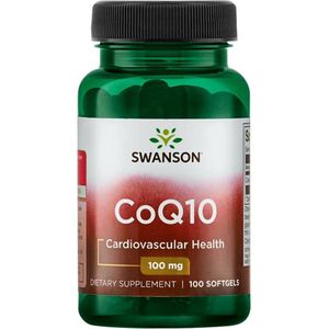 Swanson | CoQ10 High Potency 100mg | 100 softgels | 1 x 100 softgels