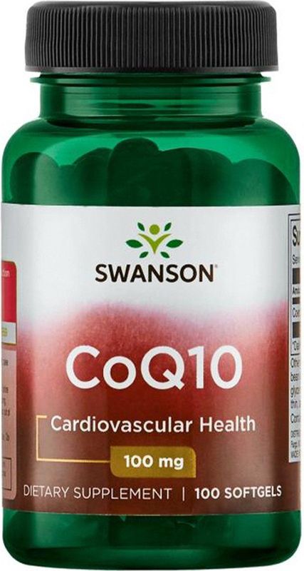 Swanson | CoQ10 High Potency 100mg | 100 softgels | 1 x 100 softgels