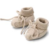 Gebreide Slofjes - Soft Beige Melee - Pantoffels
