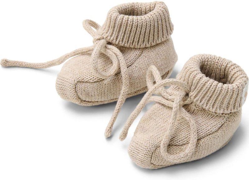 Gebreide Slofjes - Soft Beige Melee - Pantoffels