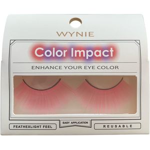 Wynie - Nep Wimpers - Valse Wimpers - Fake Lashes - Roze - 2,3 cm. lang - Zonder lijm - 1 Paar - UA153420