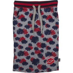 Birds by D-Rak - rok - grijs/rood/marine - maat 98