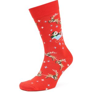Happy Socks Sokken Sleigh - Maat 41-46 - Heren - Grappige sokken - Halfhoge sokken