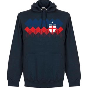 Engeland 2018 Pattern Hooded Sweater - Navy - XL