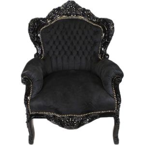 barok fauteuil zwart-zwart