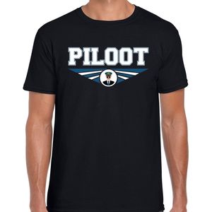 Piloot t-shirt heren - beroepen / cadeau / verjaardag S