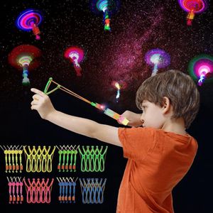 Stuks LED-lichtspeelgoed feestartikelen - Katapult vliegend speelgoed set met LED-lichthelikopter en springend speelgoed voor kinderen - Cadeautje voor kinderverjaardag