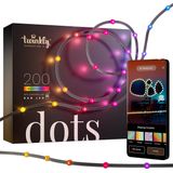 Twinkly Dots Flexibele LED Lichtsnoer - 10M - 200 RGB Licht - Gaming - Binnen & Buiten - Wifi - Werkt met Homekit, Google Home en Razer Chroma - Zwart