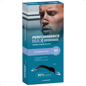 Performance Max - Magnetische Neusstrips - Zwart - 90 Paar - Anti Snurk Neusspreider