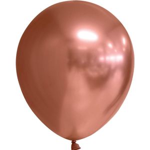 Chroom koperen ballonnen | 10 stuks