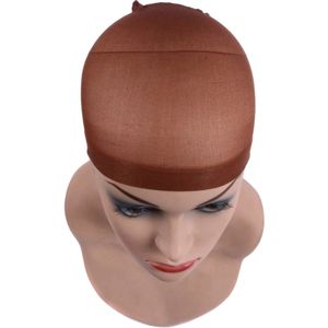 Dream Wig Cap voor Pruik 2 Stuks - Chocolade pruikennetten Dames