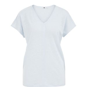 WE Fashion Dames T-shirt van linnen