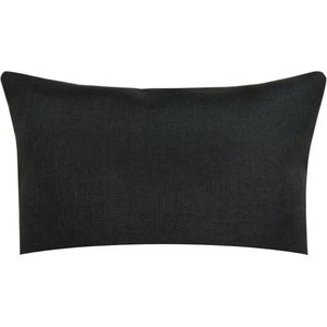Lucy’s Living Luxe buitenkussen WATERPROOF Black – 50 x 30 cm - tuinkussen - polyester - wonen - interieur – woonaccessoires – kussentjes - sierkussen