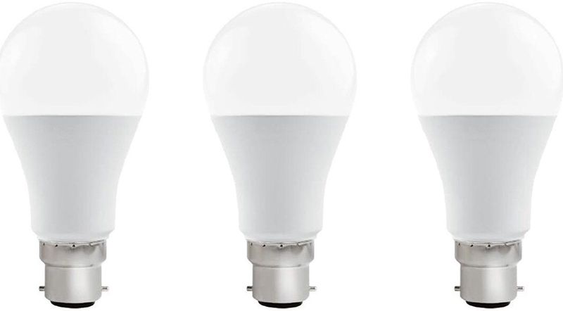 VITO LED Lamp A60 B22 - 15W (vervangt 100W) - 1365lm - 4000K - 220-240V - Ø50mm - Energiezuinig - 3 stuks