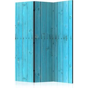 Kamerscherm - Scheidingswand - Vouwscherm - The Blue Boards [Room Dividers] 135x172 - Artgeist Vouwscherm