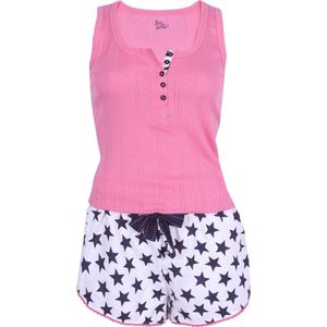 Roze en witte pyjama met sterren