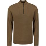 Trui - Zware Ribstructuur - Halve Rits