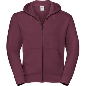 Authentic Full Zip Hoodie Sweatshirt 'Russell' Burgundy - L