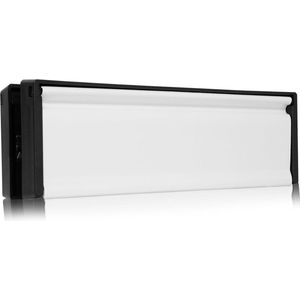 Brievenbus 12"" Letterplate Wit Premium Tochtbestendige Postbrievenbus - Uitbreidbaar - Voor uPVC Deuren 20-40mm Dikte