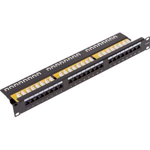 RackMatic - Patchpaneel 24 x RJ45 UTP cat.6 1 GB Ethernet