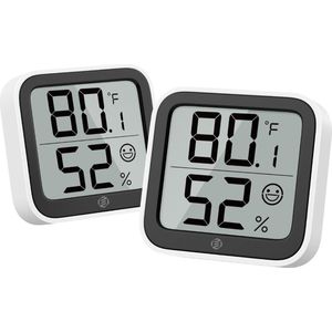Temperatuurmeter Binnen - Huisthermometer - Weerstation Binnen - Thermometer Binnen Digitaal - Kamer Thermometer - Binnenthermometer - Huisthermometer Binnen - Digitale Thermometer - Binnenshuis