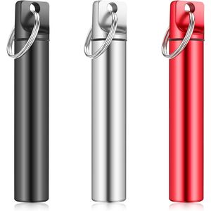 Thelau - 3-pack draagbare tandenstokerhouder van metaal voor reizen en outdoor gebruik - Tandenstokerdispenser en houder voor tandenstokers - Ideaal voor picknick en camping - Zwart + 2-3 aanvullende zoekwoorden