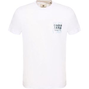 Gabbiano T-shirt Jersey T Shirt Met Print 154526 101 White Mannen Maat - XL