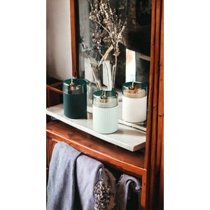 AliRose - Luxe Tandenstoker Houder - Dispenser - Met Push Knop Goud - Veilig En Draagbaar - Mint Groen