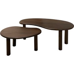 Livingfurn Nubi salontafel mangohout - set van 2