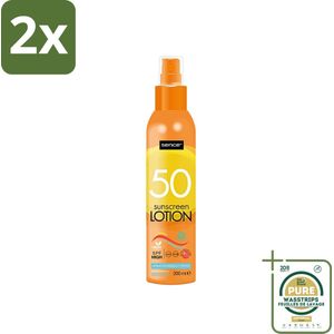 Sence - SPF 50+ - Zonnebrandlotion - Beschermend - 200 ml - Voordeelverpakking - 2 stuks - Zonbescherming - Zonnebrandlotion