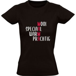 Mama is mooi, speciaal, warm en prachtig Dames T-shirt - moeder - ouders - lief - cute - cadeau - moederdag