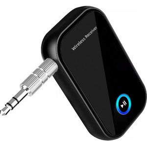 Provium Bluetooth 5.0 - 2 in 1 Zender en Ontvanger - Handsfree Bellen - Bluetooth auto audio headset - Dual Device Connectie - 20 uur Batterij - 3.5mm AUX adapter - zwart
