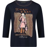 Betty Barclay - Glamoureus Basic Shirt - Blauw - Pailletten