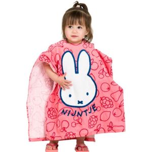 Nijntje | Badponcho | Badcape | Poncho met capuchon | Roze | 50 x 50 cm