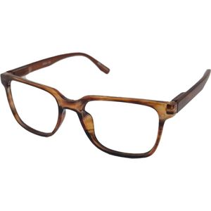 Vertebril / Vista Bonita CUBO / Sterkte -2.00 / Kleur amber dawn / GEEN LEESBRIL / Bril op afstand voor DAMES en HEREN / Unisex & lichtgewicht / Hoogwaardig MIN glas voor bijziendheid / Bril voor veraf – myopie / Incl. etui en doekje