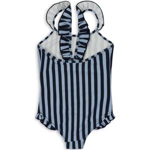 Konges Sløjd Dea Zwempak/Badpak Frill - Navy Stripe