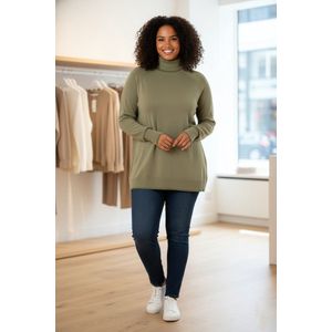 YEST CURVE Selkie Essential Tops - Grey Olive - maat 0(46)