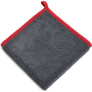 Droogdoek Auto Microvezeldoek Auto - Grijs/ Rood