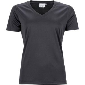 James and Nicholson Dames/dames Actief V Hals T-Shirt (Zwart)