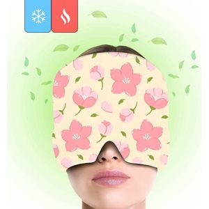 Migraine Muts - Migraine Masker - Extra Dik 600G - Hoofdpijn - Warme en Koude therapie - Hot Cold Pack - Bloem