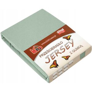 Jersey hoeslaken met elastiek 200x220 olijfgroen