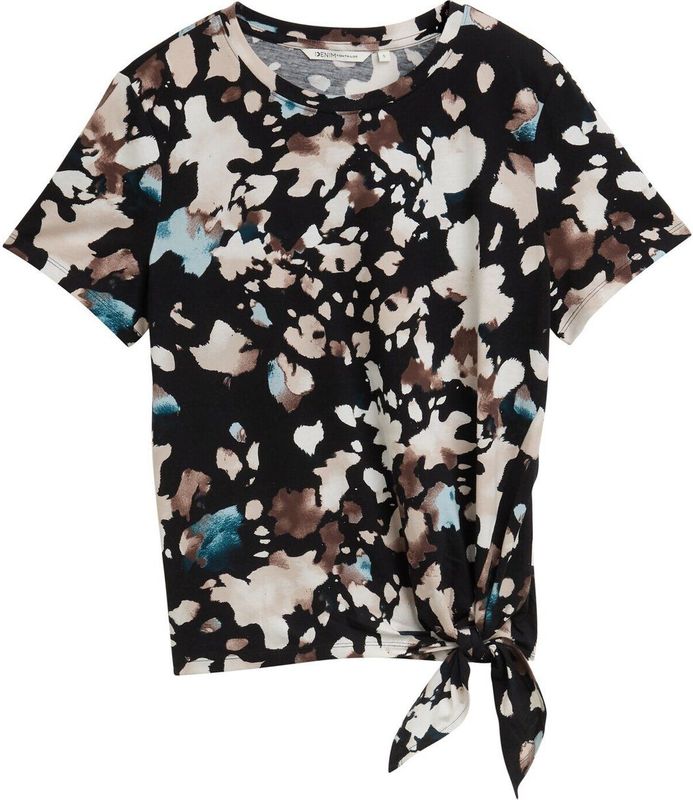 Tom Tailor - Colshirt - Abstract Print - Lange Mouwen - Regular Fit