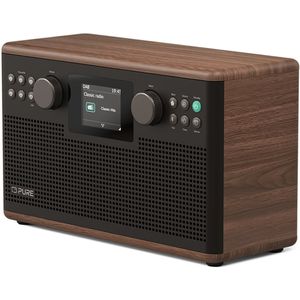 Pure - Classic H6 - Stereo DAB+ en FM Radio - Zwart Walnoot