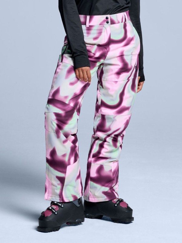 Poederbaas Skibroek Dames - Arty 2L Insulated - Tie Dye Pink Multi - Maat XS