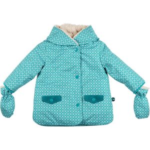 Ducksday - winterjas voor baby - unisex - Karo - maat 74 - afneembare wantjes - GRATIS SJAAL