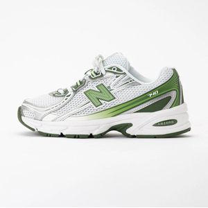 New Balance 740 - Unisex - White Alpine Green - Maat EU 36