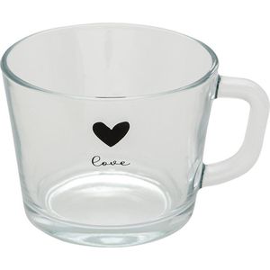 Clayre & Eef Theeglas 450 ml Glas Hart Theemok