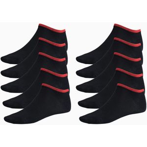 Bamboe Sokken Hoog Zwart BAMLUGA 10-pack 43-46