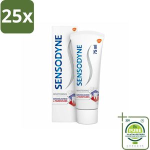 25 x Sensodyne - Tandpasta - Gevoeligheid & Tandvlees - Whitening - Gevoelige Tanden - 75 ml - Grootverpakking - Gevoelige Tanden - Tandvleesproblemen - Tandpasta - Tandglazuur - Tandplak